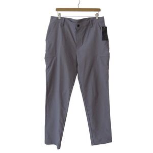 Zella Mens Gray Pants Size 36 Chino Straight Leg Pockets Classic